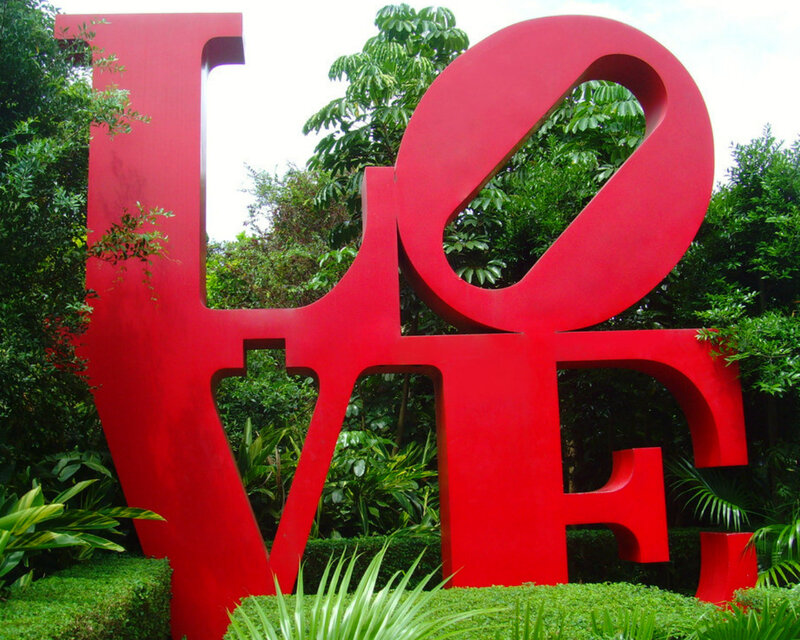 Red Love Sculpture — Serene
