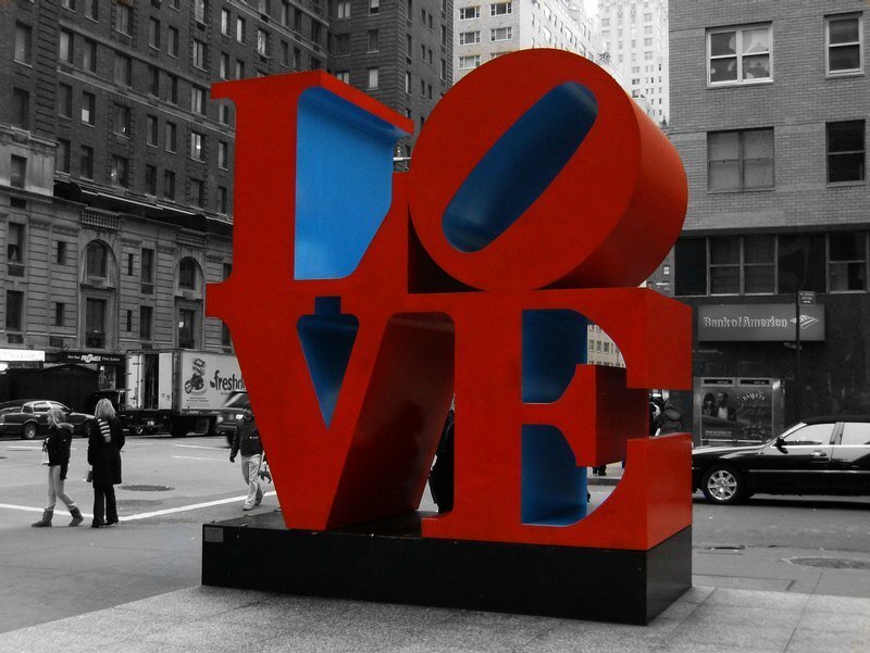 Red Love Sculpture — Urban