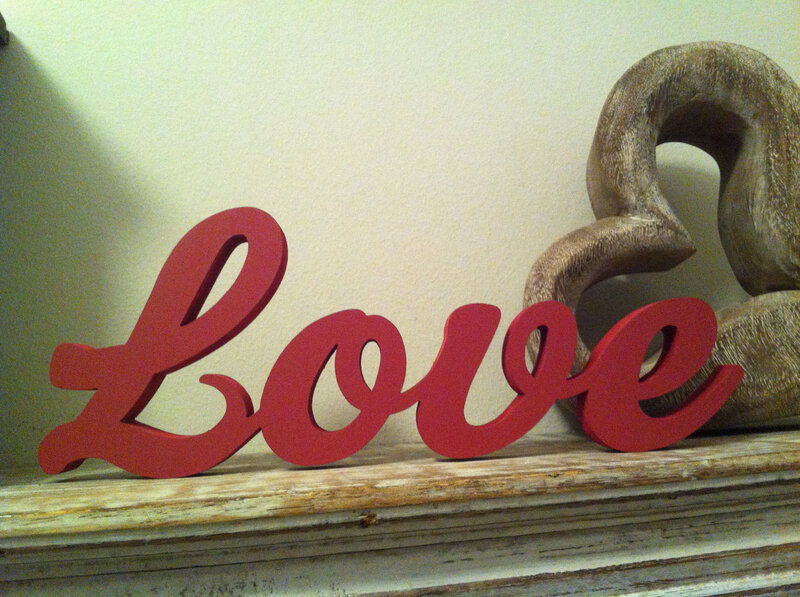 Red Love Sign