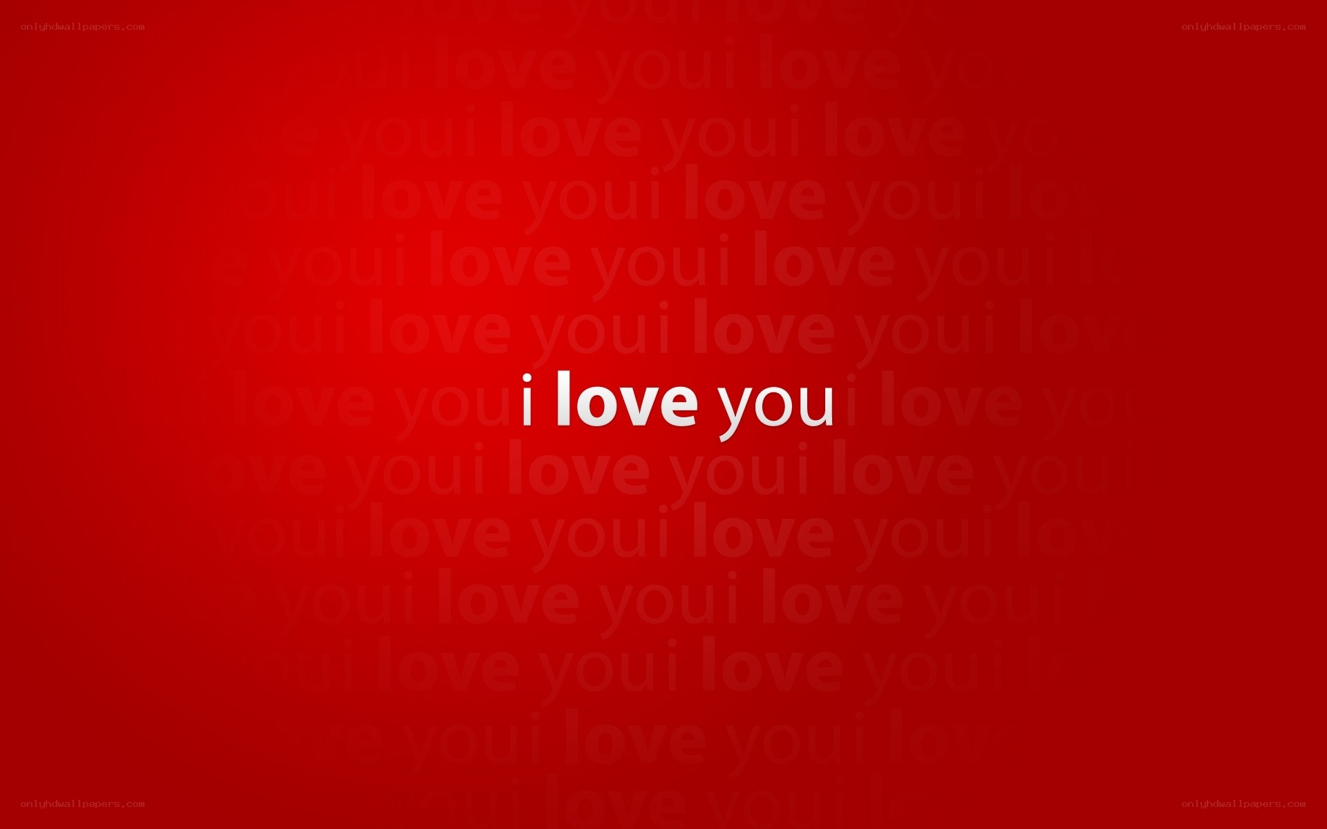 red love text background
