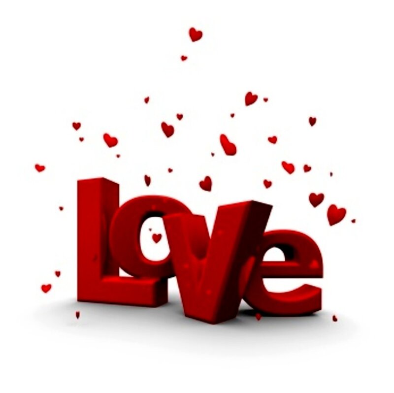 Red Love Text — Hearts