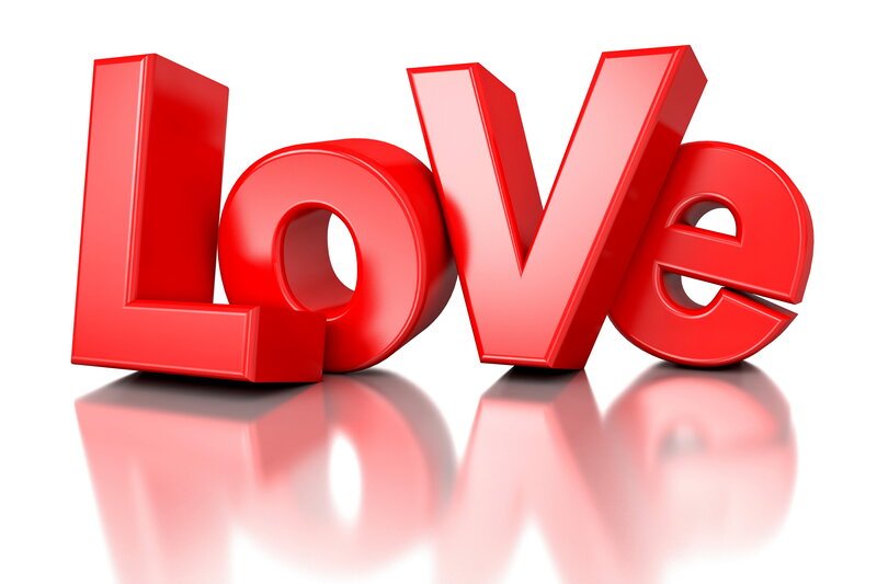 Red Love Text — Neutral