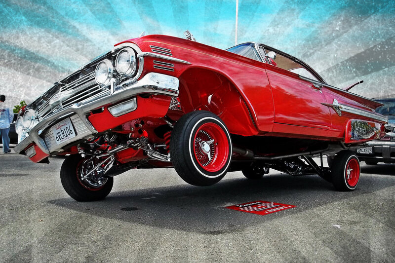 Red Lowrider Car