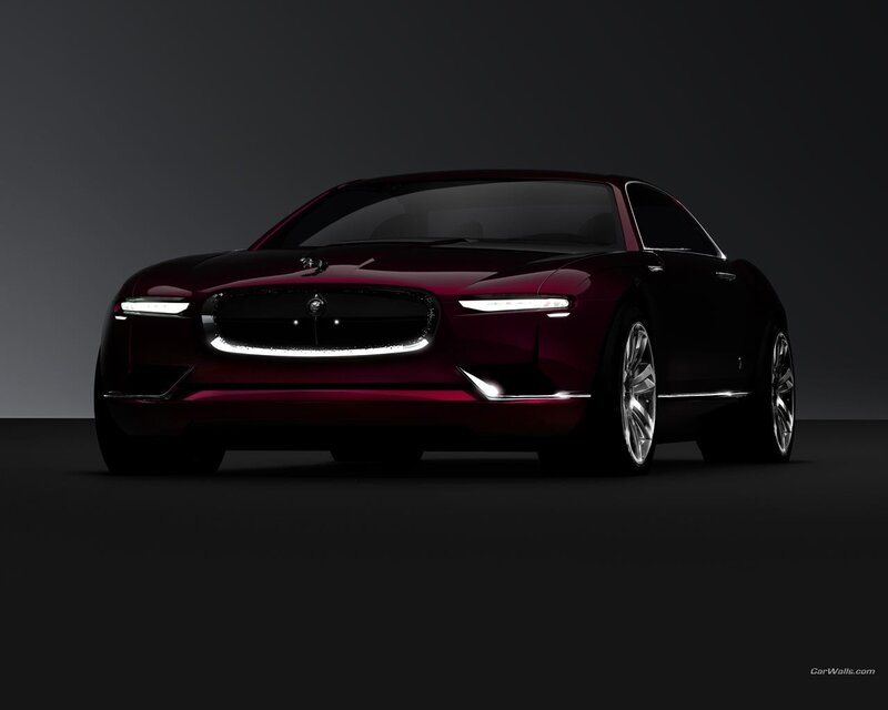 Red luxury concept car
