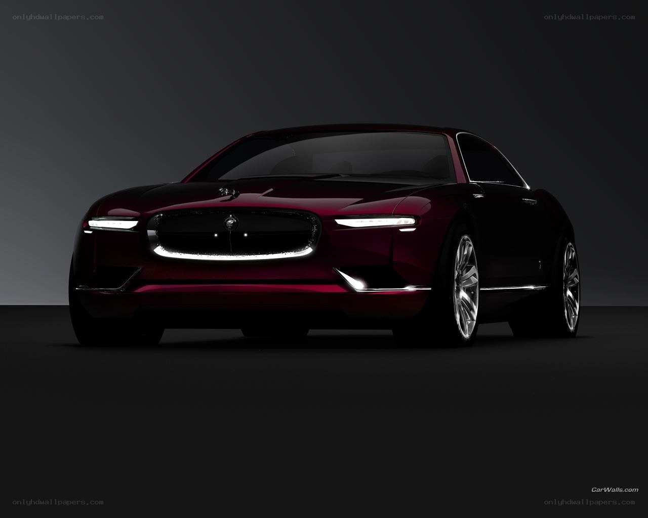 Red luxury concept car