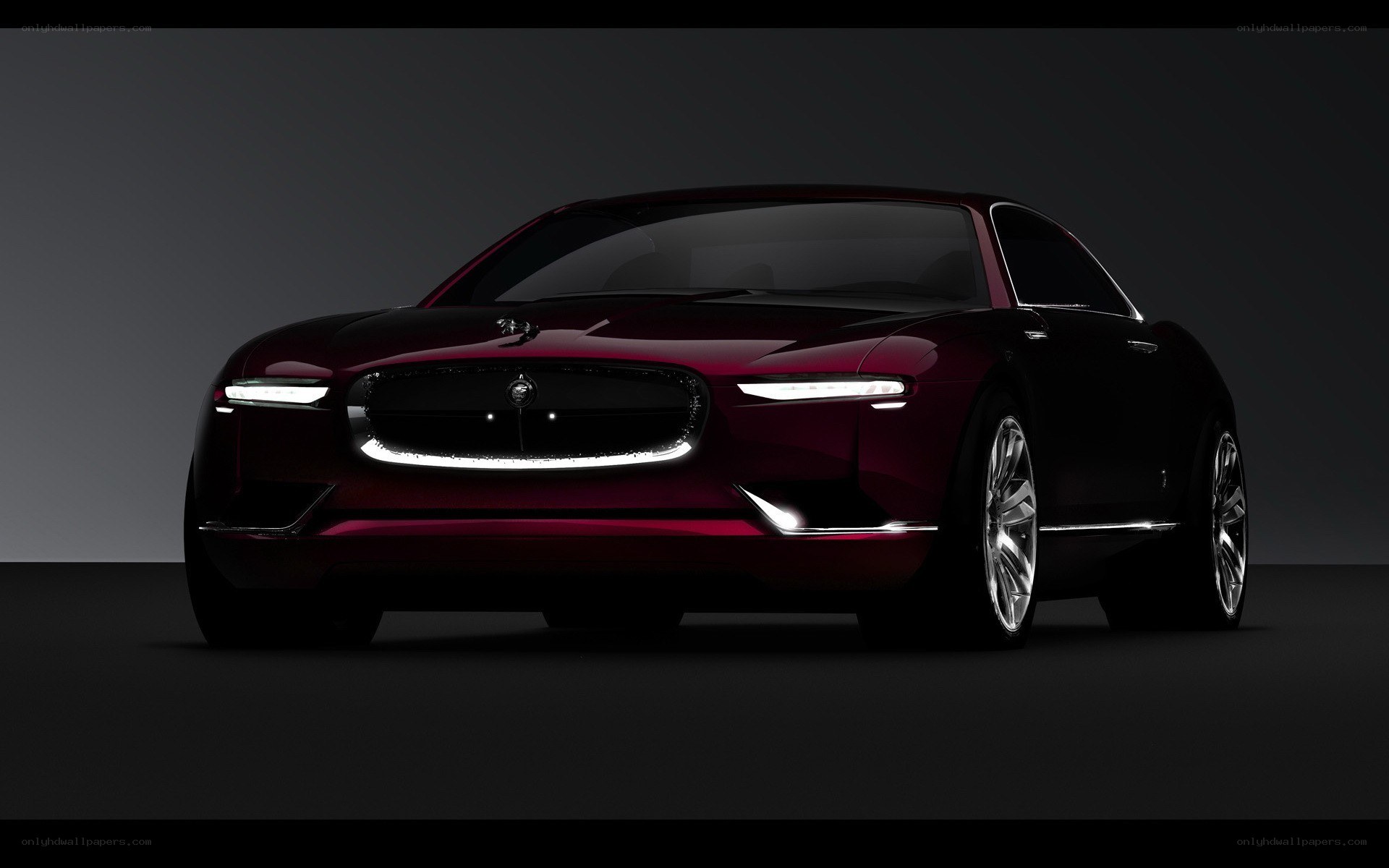 red luxury concept car