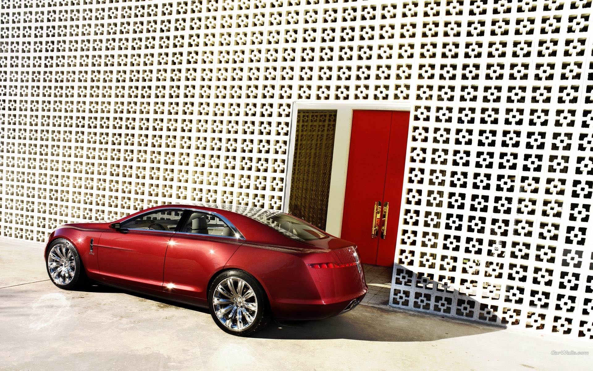 Red luxury concept car