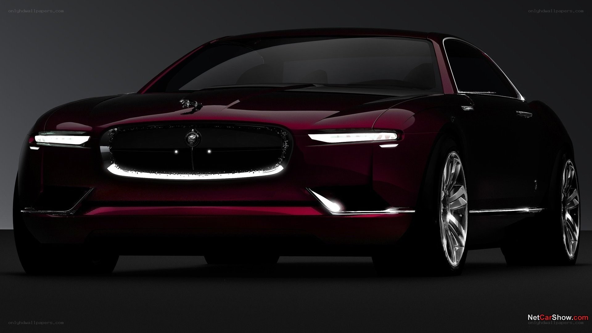 red luxury concept car