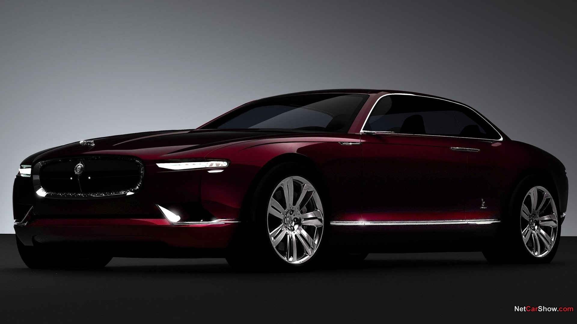 red luxury concept car