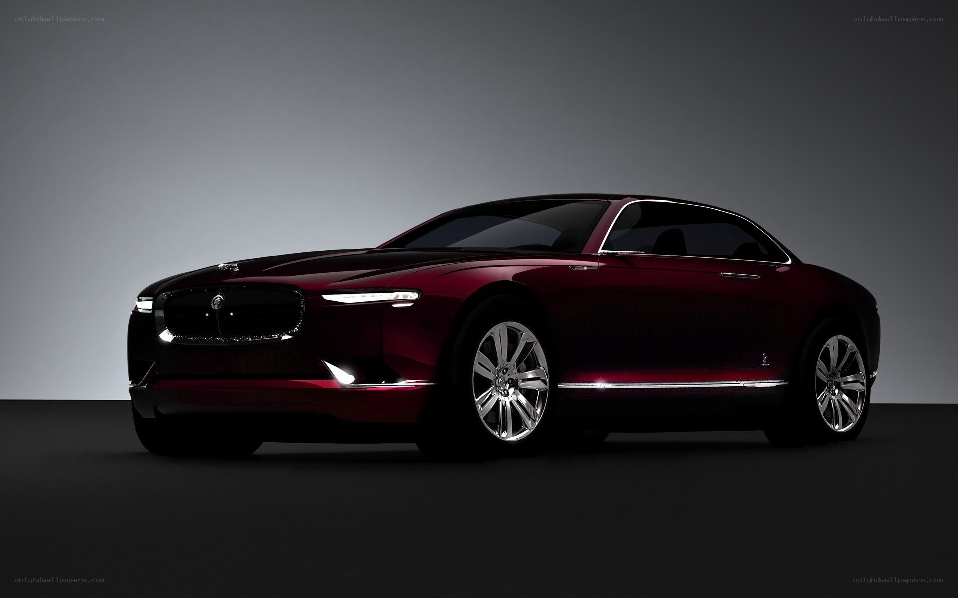 Red luxury concept car