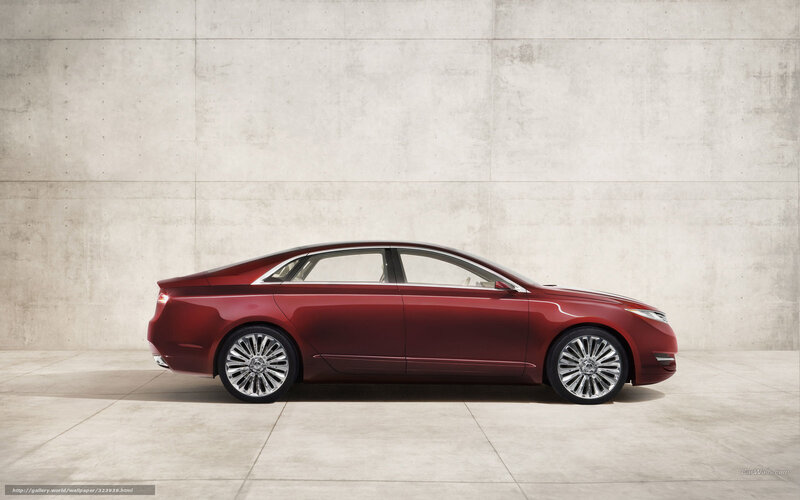 red luxury sedan side view