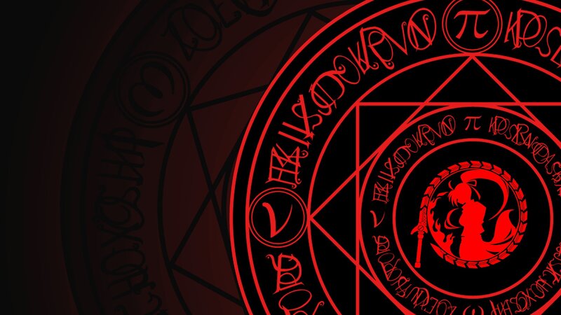 Red Magical Circle — Black