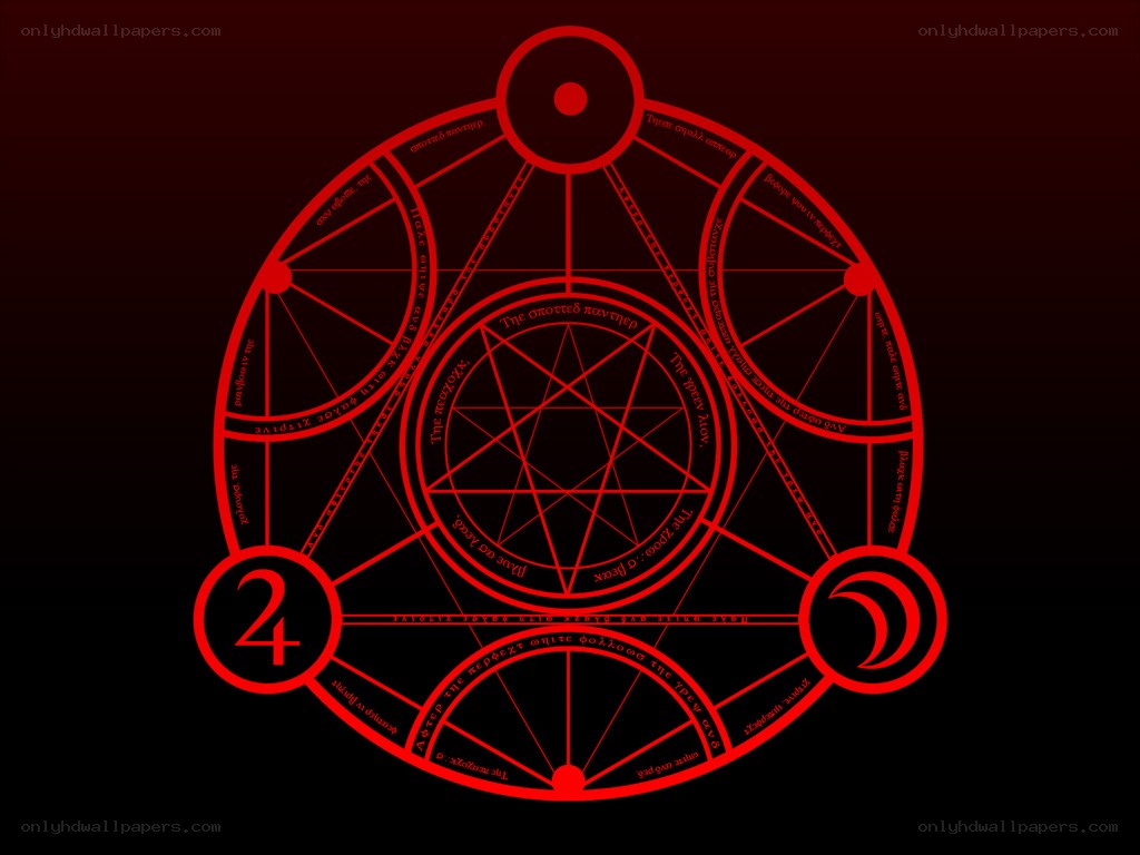 Red magical sigil diagram