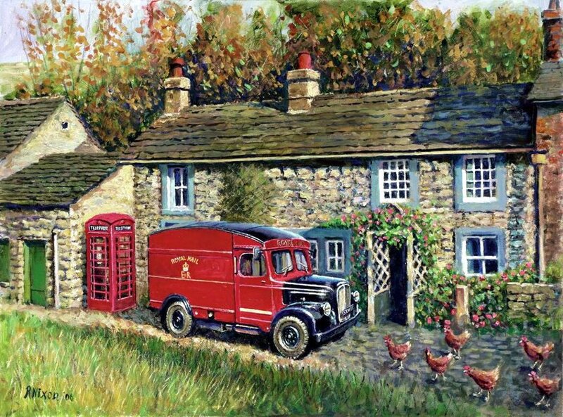 Red Mail Truck
