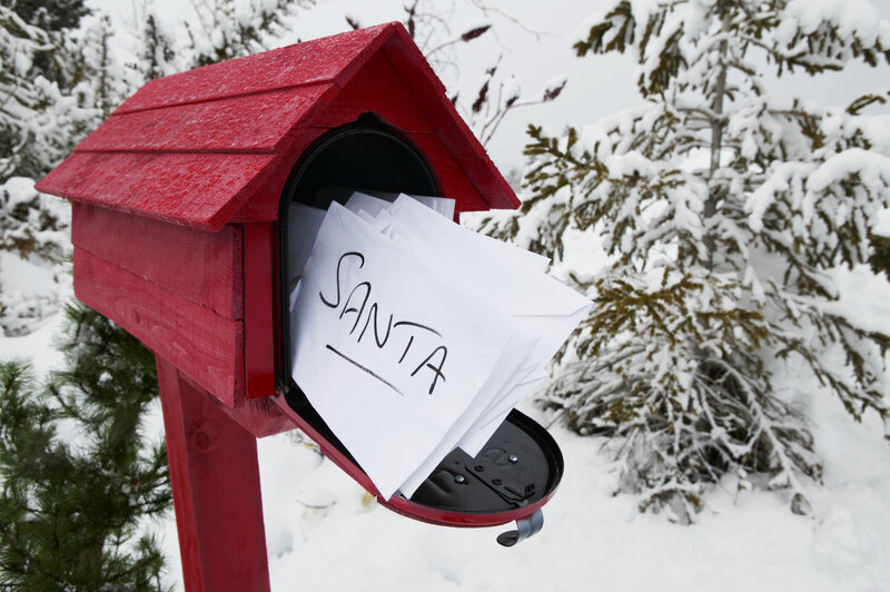 Red Mailbox with Letters