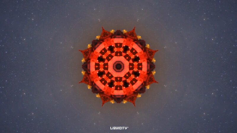 Red Mandala in Space