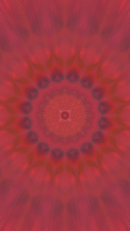 Red Mandala Pattern — Hypnotic