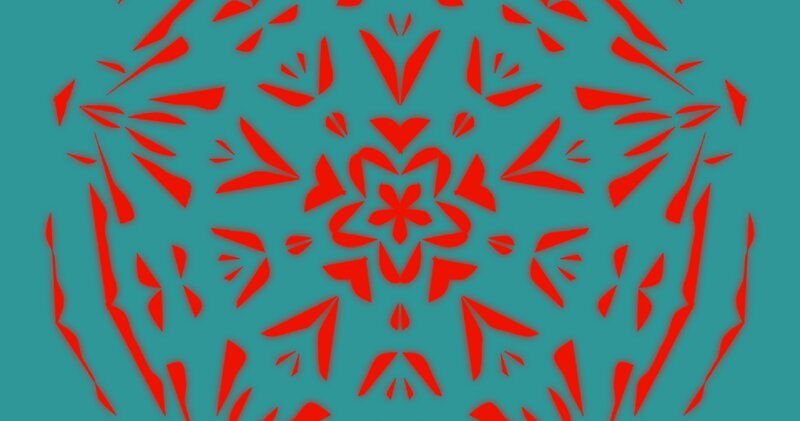 Red Mandala Pattern — Symmetrical