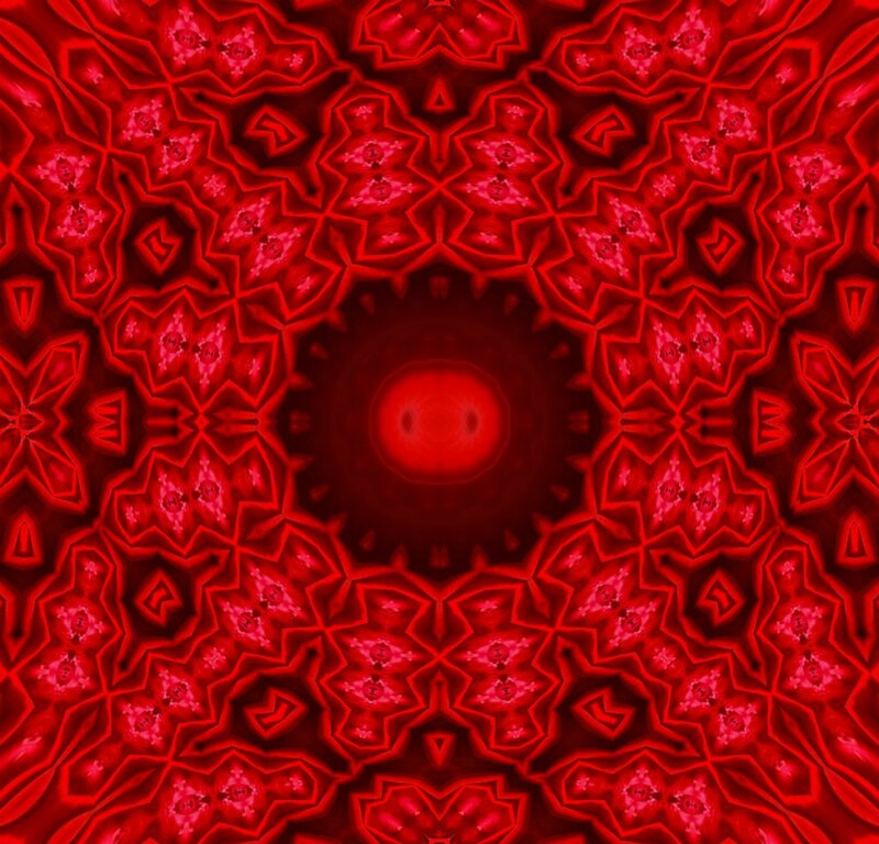 Red Mandala Pattern