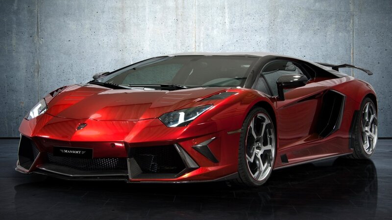 Red Mansory Lamborghini Aventador