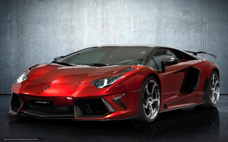 Red Mansory Lamborghini Aventador