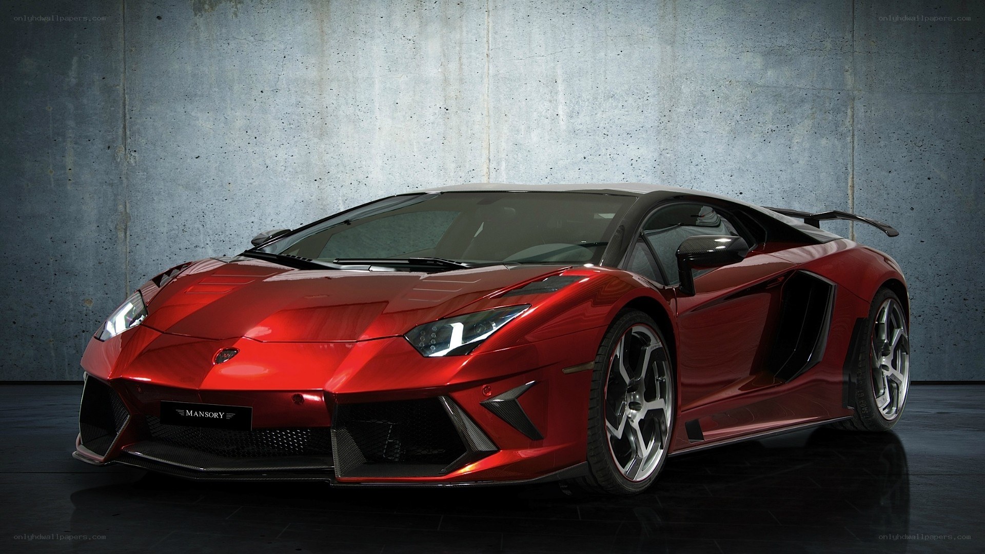 Red Mansory Lamborghini Aventador