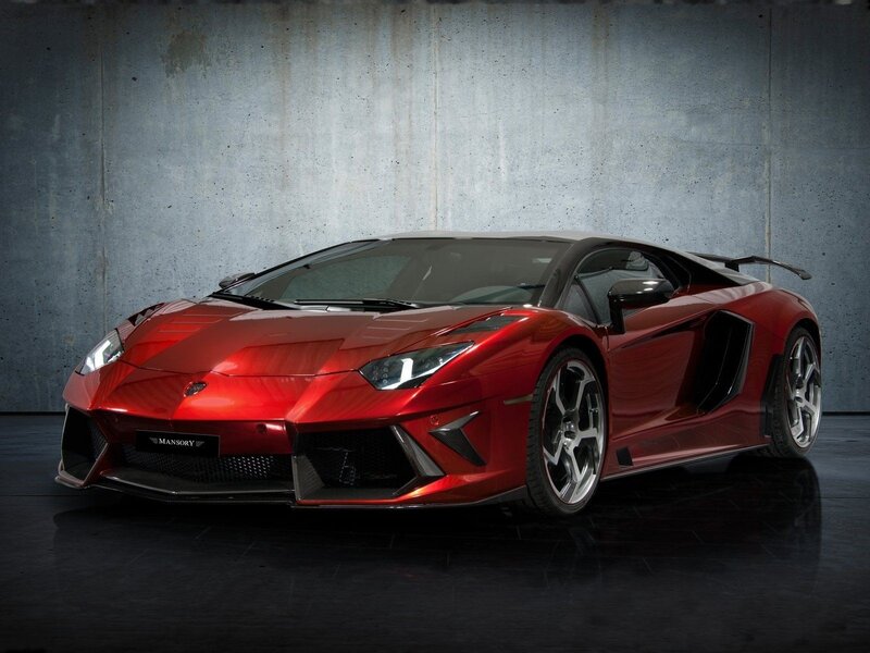 Red Mansory Lamborghini Aventador