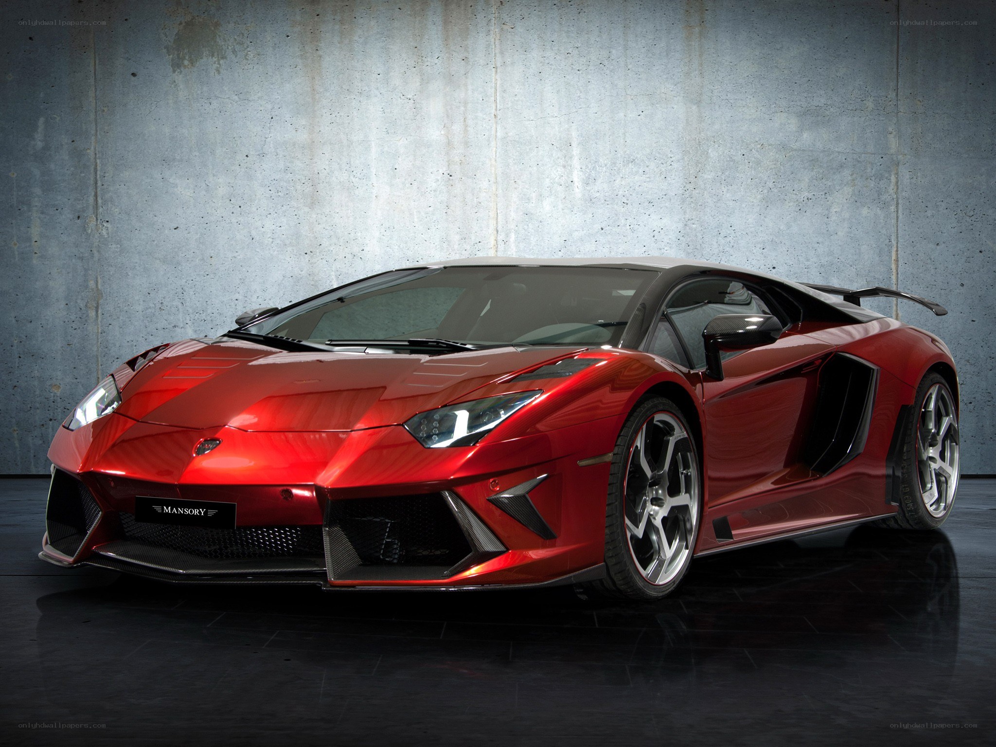Red Mansory Lamborghini Aventador