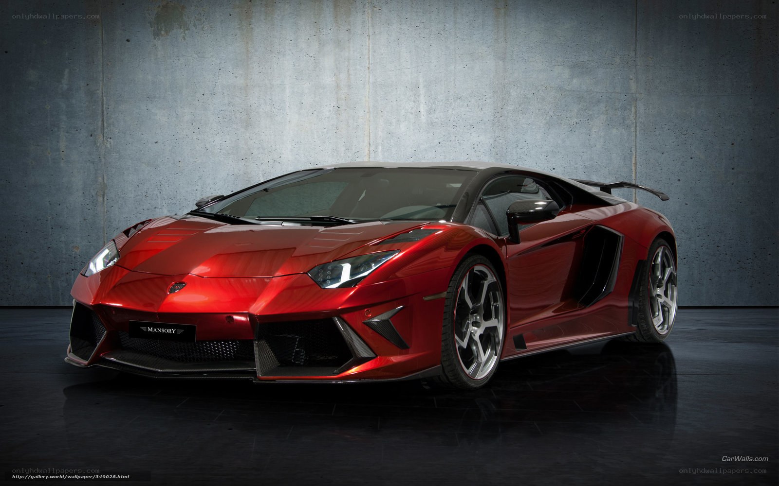 Red Mansory Lamborghini Aventador
