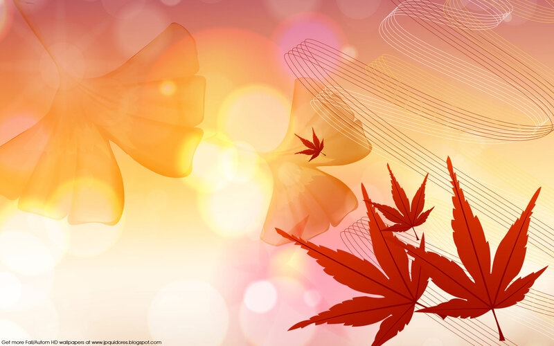 Red Maple Leaves — Orange, Warm