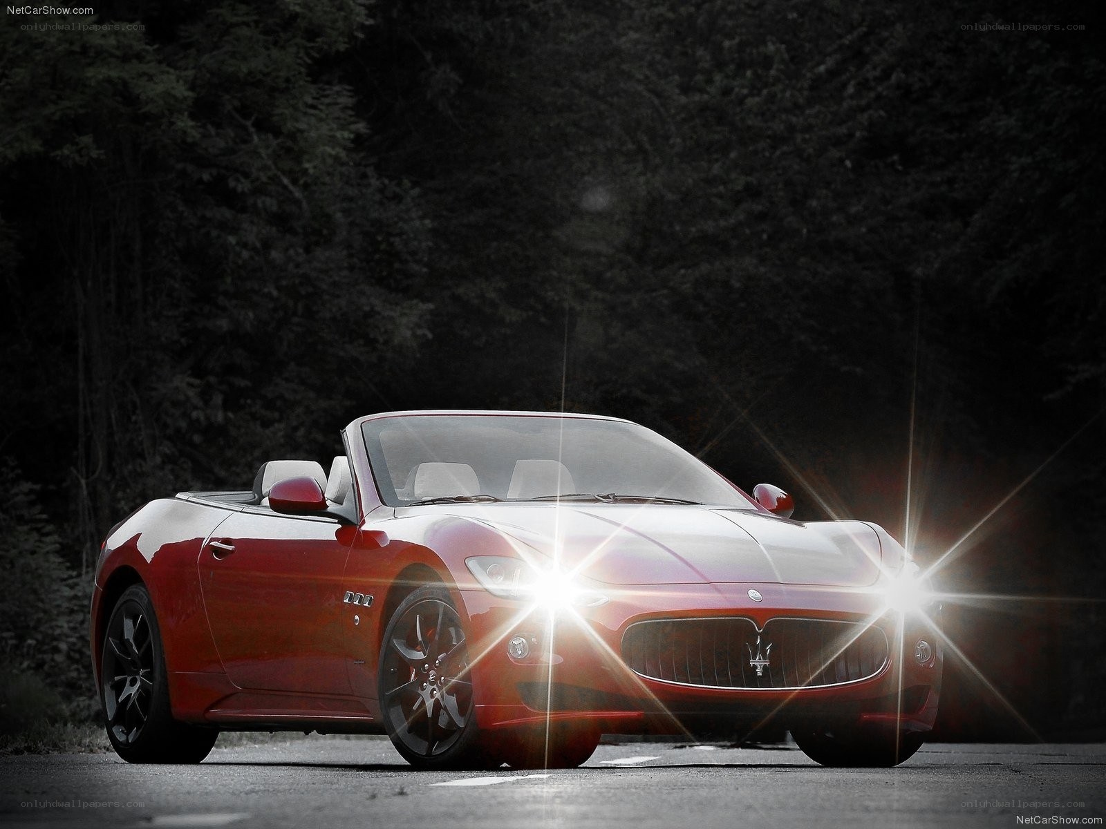 Red Maserati GranCabrio