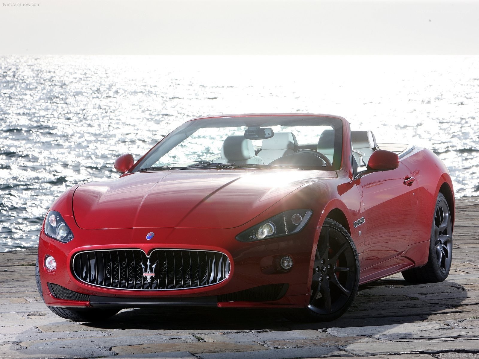Red Maserati GranCabrio