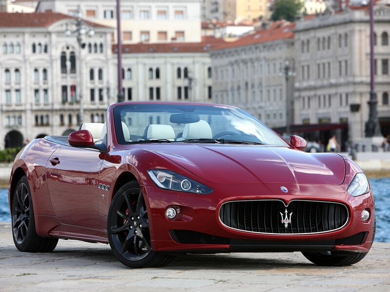 Red Maserati GranCabrio