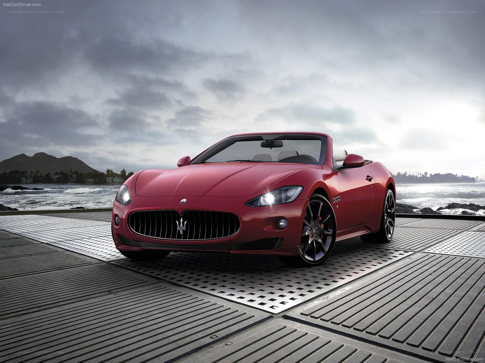 Red Maserati GranCabrio