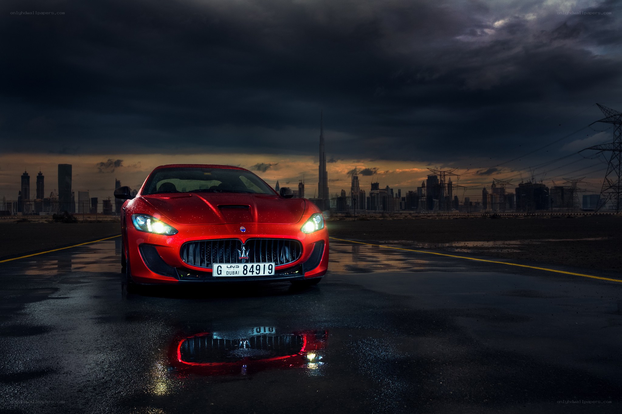 Red Maserati in Dubai