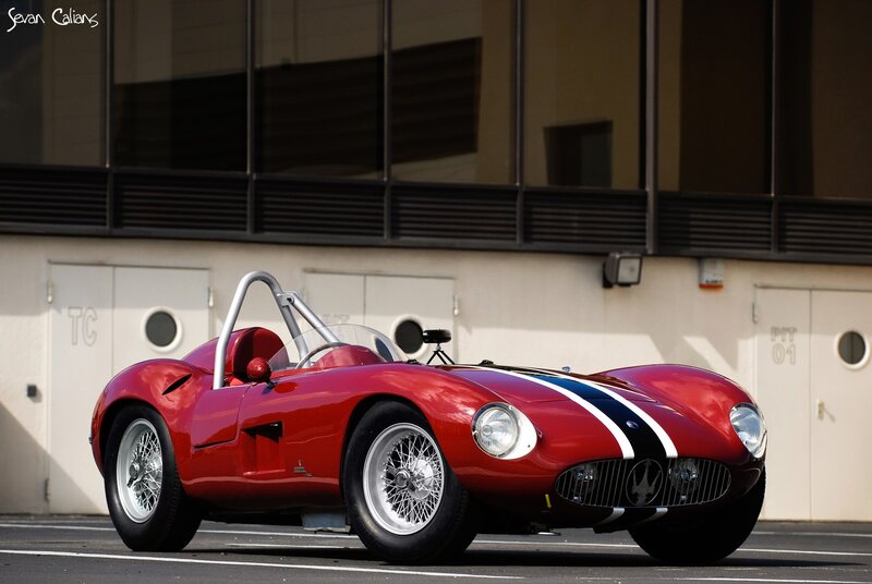 Red Maserati race car
