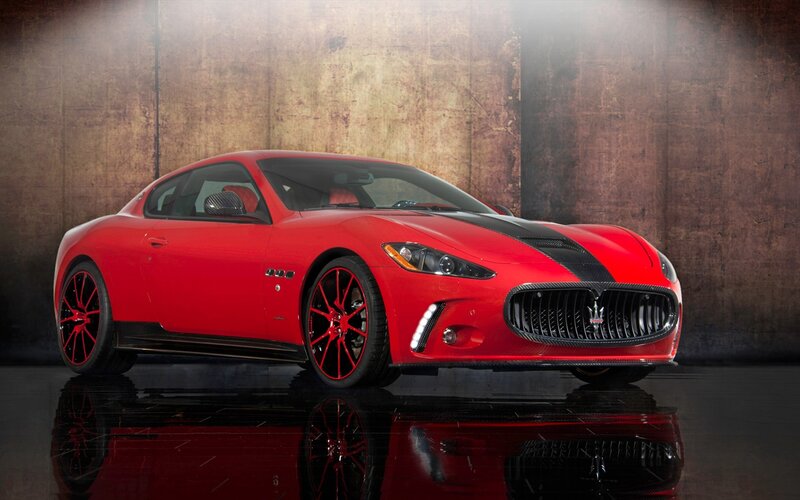 Red Maserati sports car