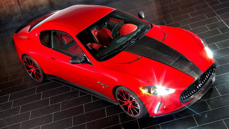Red Maserati sports car