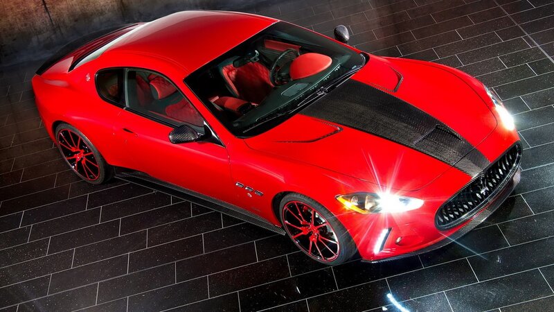 red maserati sports car