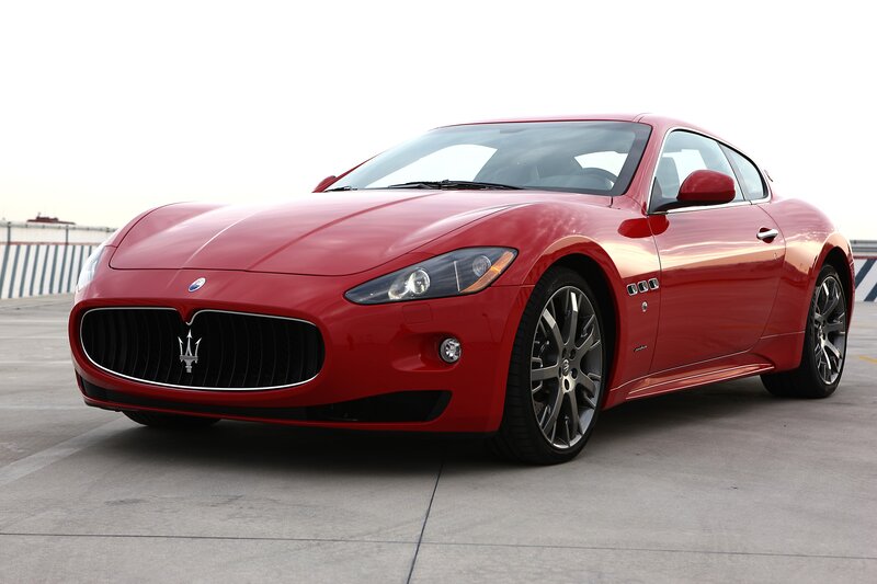 Red Maserati sports car