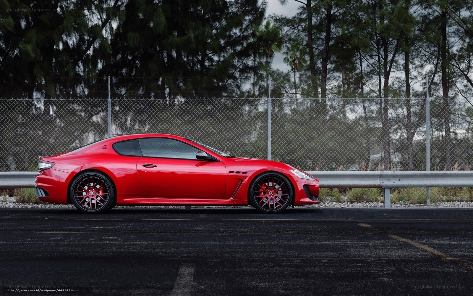 Red Maserati sports car