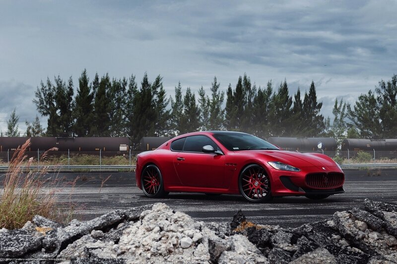 Red Maserati sports car