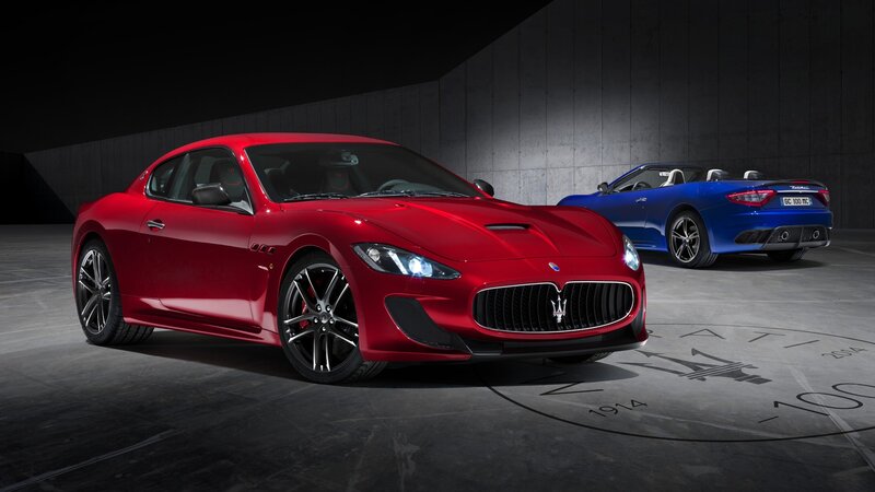 Red Maserati Sports Car — Dramatic, Photograph