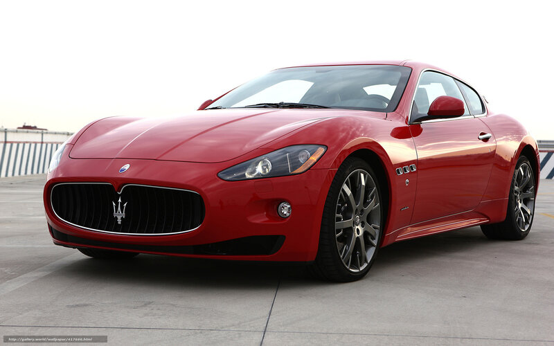 Red Maserati sports car