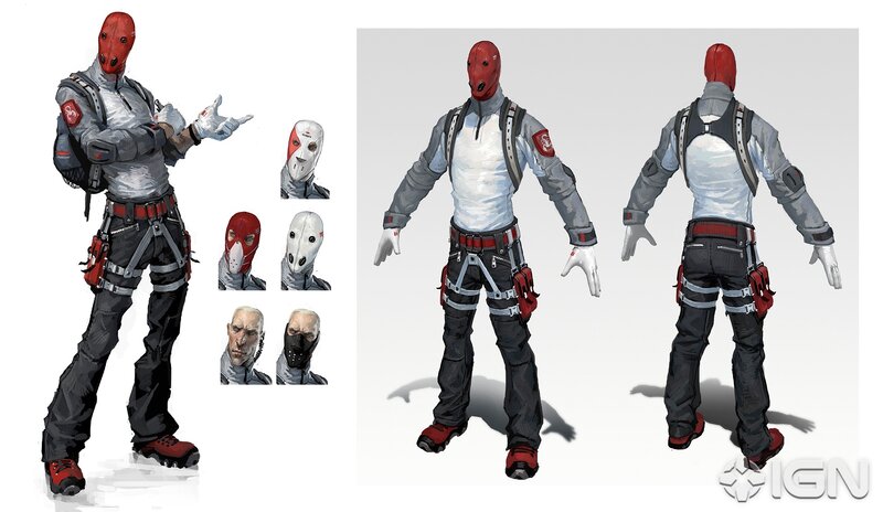 Red Mask Character Design