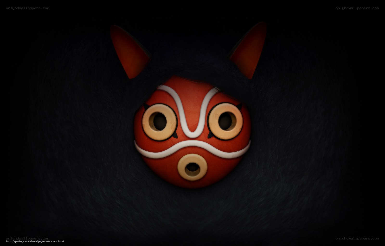 red mask with horns
