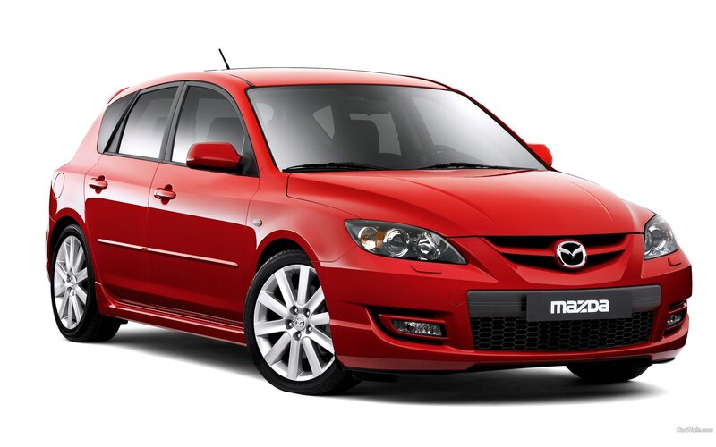Red Mazda 3 Hatchback