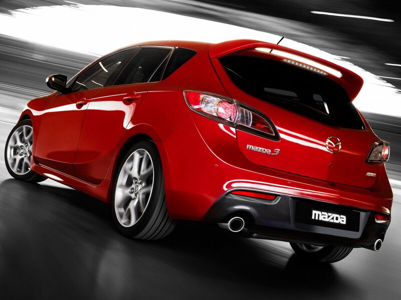 Red Mazda 3 Hatchback — Dynamic
