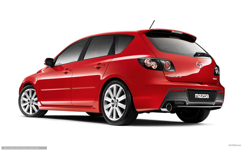 Red Mazda 3 Hatchback — Neutral, Photograph
