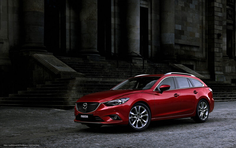 Red Mazda 6 Wagon